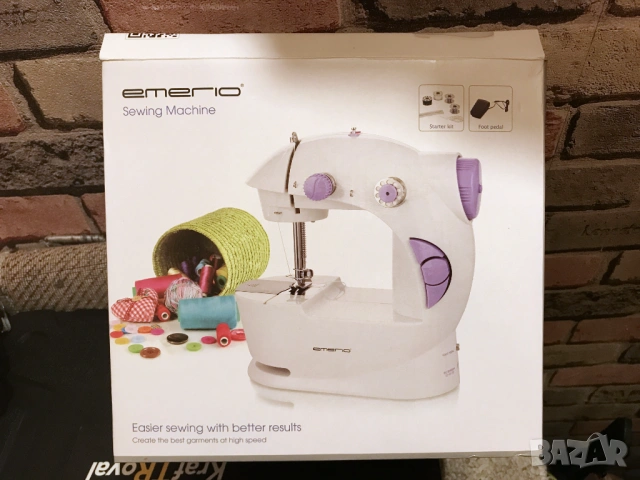 Чиста нова шевна машина Emerio – идеална за дома, хобито и начинаещи