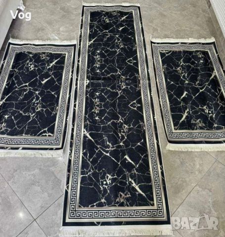 Комплелт килим + 3 пътеки , снимка 2 - Пердета и завеси - 45319852