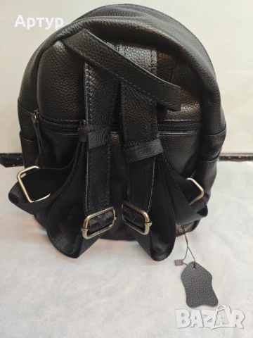 Дамска раница естествена кожа, снимка 6 - Раници - 50522146