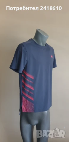 Under Armour Stretch Iso - Chill Run Mens Size S  ОРИГИНАЛ! Мъжка Тениска !, снимка 3 - Тениски - 51338622