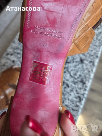 Дамски сандали естествена кожа р-р 40, снимка 3 - Сандали - 53670311