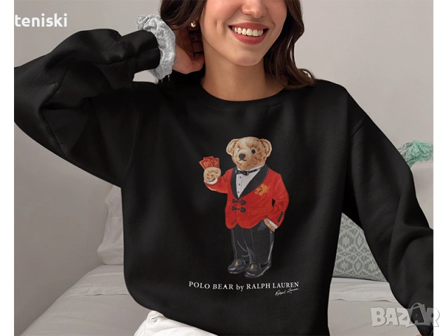 Качествени Суичъри Ralph Lauren Polo Bear Принт Модели цветове и размери , снимка 5 - Суичъри - 35575179
