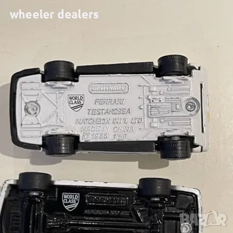 Метални колички Matchbox WORLD CLASS Mercedes 500 SEC, Ferrari Testarossa, Ferrari 308 GTB, Porsche, снимка 9 - Колекции - 50431402