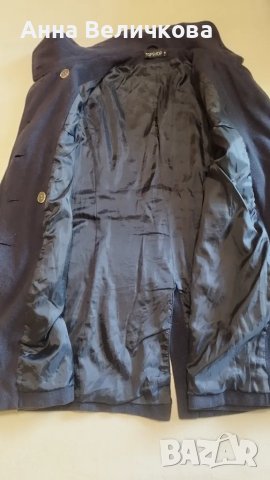 Синьо дамско зимно палто, снимка 3 - Палта, манта - 50299721