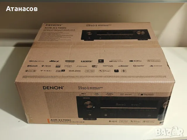 Denon AVR X 1700 H чисто нов Dolby Atmos Dolby Vision HDMI USB Bluetooth Wi-Fi , снимка 5 - Ресийвъри, усилватели, смесителни пултове - 47905053