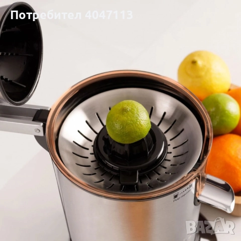 Професионална сокоизстисквачка Taurus Easy Press 1000 Legend – 1000W AC мотор и неръждаема стомана, снимка 3 - Сокоизстисквачки и цитрус преси - 51597307