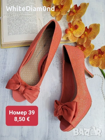 РАЗПРОДАЖБА на стилни дамски обувки на ток номер 39 , снимка 5 - Дамски обувки на ток - 54015328