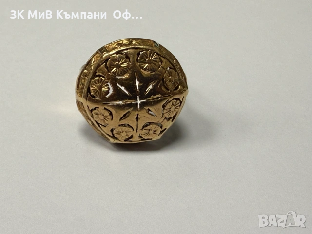 Уникален дамски златен пръстен - 8.25гр. - 14К, снимка 2 - Пръстени - 53759445