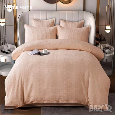 🛏 Луксозен комплект спално бельо от 100% памук, снимка 2 - Спално бельо - 52853867