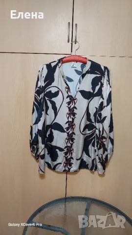 Блуза DESIGNED BY 2. 30% коприна, 70% вискоза .размер L/М., снимка 12 - Блузи с дълъг ръкав и пуловери - 49978857