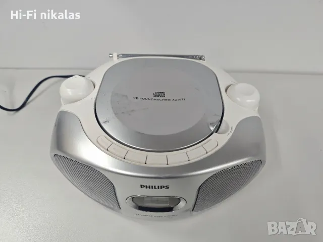 FM радио CD плейър PHILIPS AZ105S, снимка 2 - Радиокасетофони, транзистори - 48403089