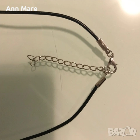 Колие с камъчета и колие със стоманено сърце, снимка 6 - Колиета, медальони, синджири - 51606633