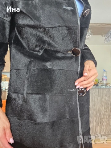 палто естествен косъм , снимка 2 - Палта, манта - 51352637