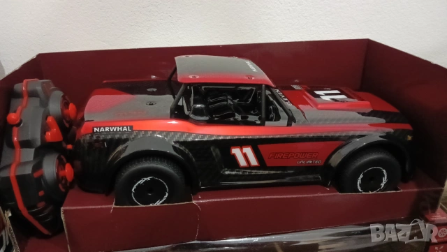 4броя детски коли с дистанционно управление rc джип динозавър състезателна кола бъги звук светлини 2, снимка 5 - Коли, камиони, мотори, писти - 53481573