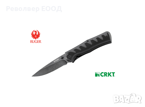 НОЖ RUGER CRACK-SHOT COMPACT PLAIN EDGE SW ***, снимка 1 - Ножове - 45073069