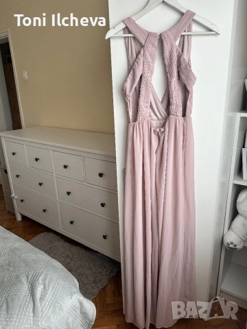 Дълга рокля с ефектен гръб, снимка 3 - Рокли - 53939094