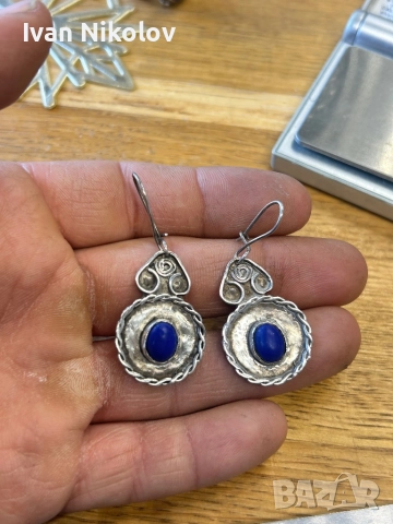 Сребърни обеци ръчна изработка