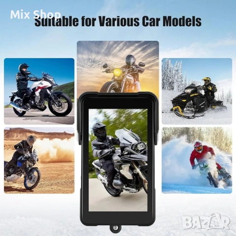 SIXWIN Нова Преносима GPS навигация за мотоциклети Безжична мотоциклетна система, снимка 5 - Друга електроника - 53925099