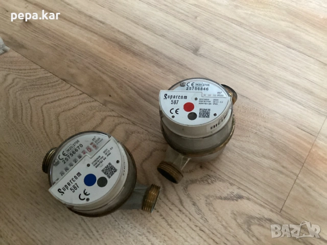 Водомери за директно или дистанционно отчитане.25мм диаметър за топла и студена вода