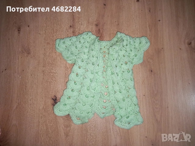 Нови ръчно плетени дрешки, жилетки, буйки, терлички, снимка 8 - Бебешки якета и елеци - 52791733