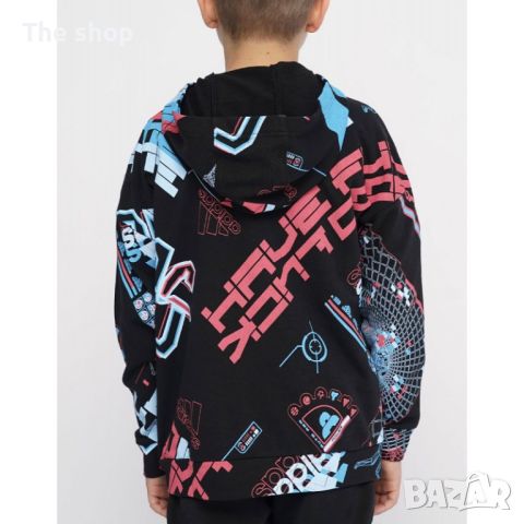 ДЕТСКИ СУИТЧЪР ADIDAS SPORTSWEAR ARKD3 FULL-ZIP HOODIE BLACK/MULTI (002), снимка 2 - Детски анцузи и суичери - 45858761