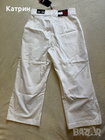 Tommy Jeans 3/4 - бели дънки, снимка 3 - Дънки - 51637611