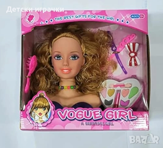 Кукла глава за прически с гримове и аксесоари 