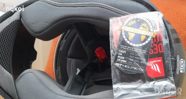 Каска MT Targo Bee B5 + ръкавици Icon Hooligan – нови, размер M, снимка 5 - Аксесоари и консумативи - 54247054
