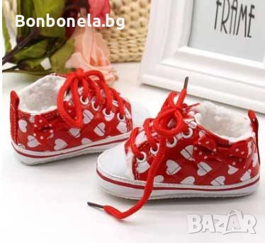Топли бебешкйи обувки с пух отвътре / Бебешки буйки, снимка 4 - Бебешки боти и ботуши - 53034673
