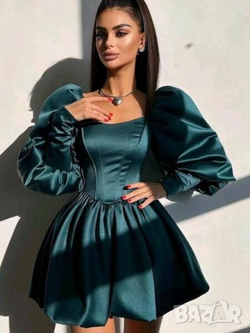 сатенени рокли