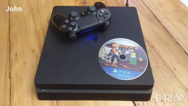 PS4 | PS 4 slim 500 гб + Джойстик + Ratchet & Clank + Всички кабели | Playstation | Почистена, снимка 5 - Игри за PlayStation - 52829415
