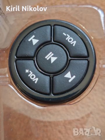 Безжичен Bluetooth медиен бутон Дистанционно управление Кола Мотоциклет Колело Волан MP3 Възпроизвеж, снимка 1 - Селфи стикове, аксесоари - 45130962