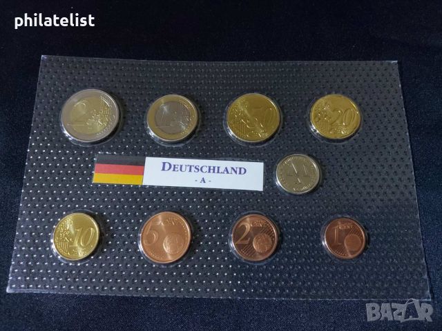 Германия 2002 А - Евро сет - комплектна серия от 1 цент до 2 евро + медал, снимка 1 - Нумизматика и бонистика - 46336465