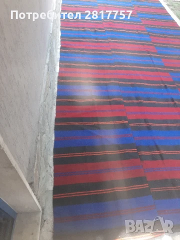 Автентична вълнена черга от миналия век! Нова, снимка 6 - Антикварни и старинни предмети - 51235326