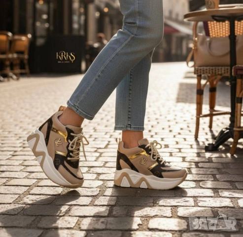 дамски маратонки на платформа louis Vuitton versace guess , снимка 8 - Маратонки - 52093127