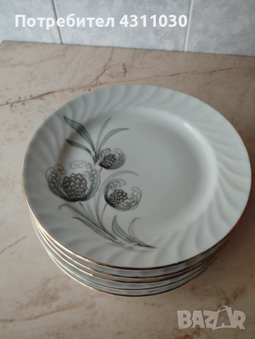 Нови различни комплекти чинии по 6 бр.от 80-те години, снимка 9 - Чинии - 54211873