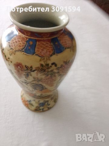 Стара ваза за цветя порцелан маркирана РИСУВАНА, снимка 13 - Антикварни и старинни предмети - 45402226