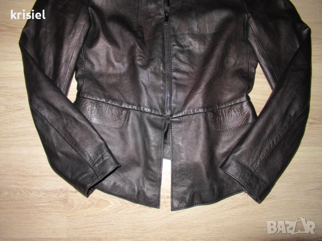 ZARA--ЕСТЕСТВЕНА КОЖА,СТРАХОТНО ЯКЕ--М номер, снимка 6 - Якета - 53855969