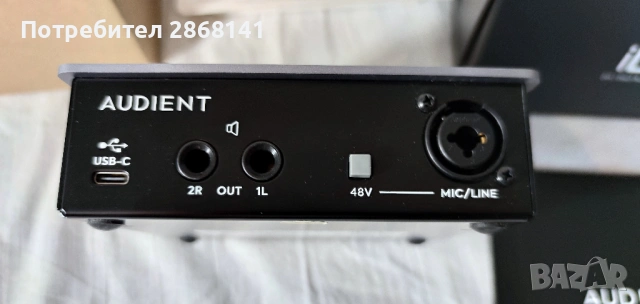 Аудио интерфейс Audient ID4 - 2 входа – 2 изхода USB C, снимка 3 - Ресийвъри, усилватели, смесителни пултове - 53417001