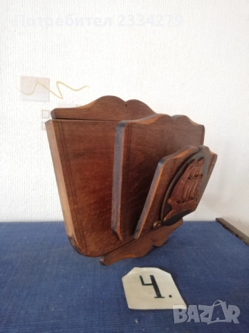 Стари холандски етажерка, часовник, пощенска кутия, полица са вестници и документи. , снимка 14 - Антикварни и старинни предмети - 52131442