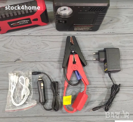 Мултифункционален стартер за кола, Jump starter, 20000mAh, 600A, 12V, Авариен преносим Power Bank, снимка 3 - Аксесоари и консумативи - 53051405