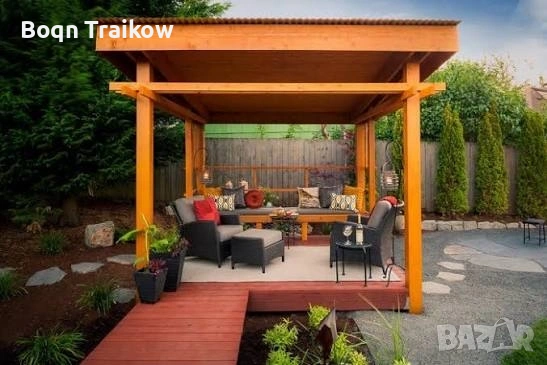 изграждане на навеси и дървени конструкции , снимка 12 - Други ремонти - 53071765