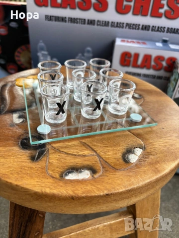 Морски шах с шотове от стъкло, снимка 8 - Шах и табла - 53844241