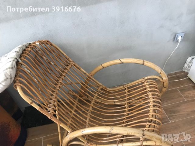 Ратанов стол + маса, снимка 4 - Градински мебели, декорация  - 46238205