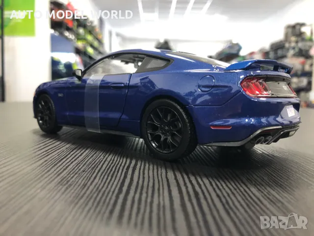 Нова метална колекционерска количка FORD MUSTANG GT 5.0 1:24 MOTORMAX, снимка 8 - Колекции - 46970108