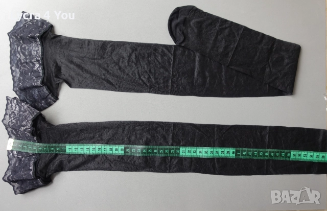 M/L нови черни луксозни силиконови чорапи, снимка 8 - Бельо - 52384178