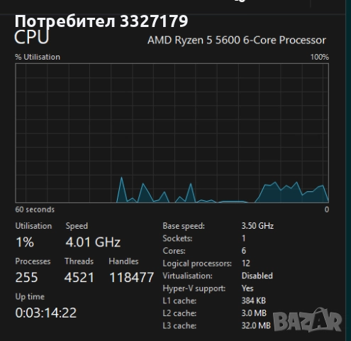 Гейминг компютър *RTX 3060 Ti*, *Ryzen 5 5600, снимка 2 - Геймърски - 52527000