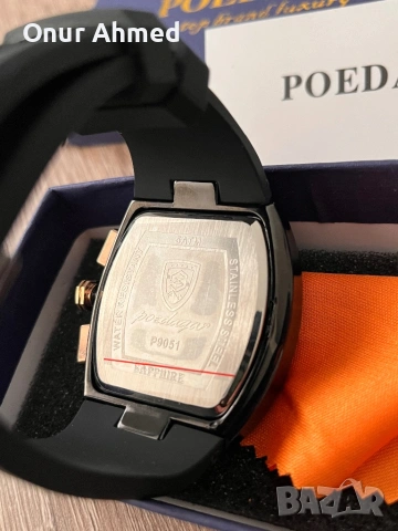 Часовник Poedagar, снимка 5 - Мъжки - 53713568