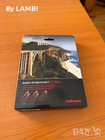 Hi fi Audioquest Big Sur Rca-Rca 1m., снимка 3 - Други - 51740855