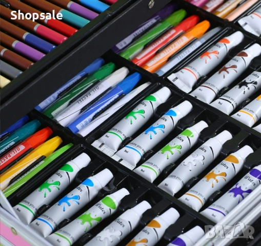 Творчески комплект за рисуване с изключително разнообразие от цветове, снимка 8 - Ученически пособия, канцеларски материали - 51863349